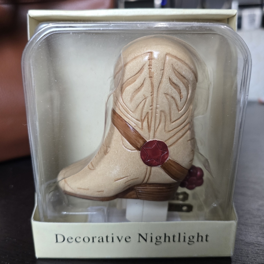 Kohls Decorative Nightlight Farm Cowboy Boot